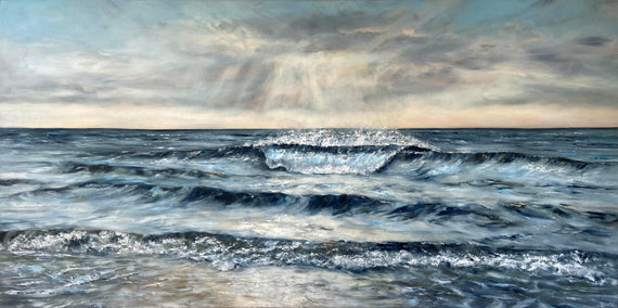 oil painting by Tiffany Blaise titled Breath of the Sea