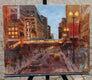 Original art for sale at UGallery.com | The Chicago Beat by Yangzi Xu | $700 | oil painting | 16' h x 20' w | thumbnail 3