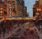 Original art for sale at UGallery.com | The Chicago Beat by Yangzi Xu | $700 | oil painting | 16' h x 20' w | thumbnail 4