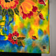 Original art for sale at UGallery.com | Vibrant Poppies by Yelena Sidorova | $600 | mixed media artwork | 18' h x 24' w | thumbnail 2