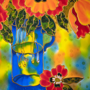 Vibrant Poppies by Yelena Sidorova |   Closeup View of Artwork 