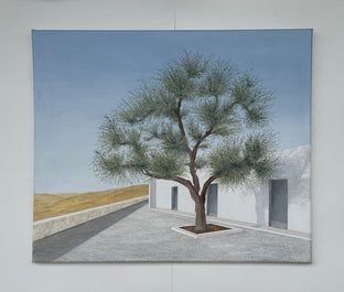 Olive Tree and House by Zeynep Genc |  Context View of Artwork 