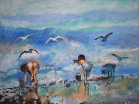 Original art for sale at UGallery.com | Hunting For Treasure by Kip Decker | $2,775 | acrylic painting | 30' h x 40' w