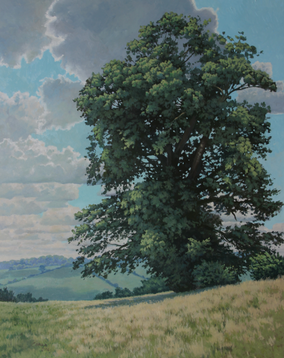 Original art for sale at UGallery.com | Oak Tree by Stefan Conka | $3,100 | oil painting | 39.3' h x 31.4' w
