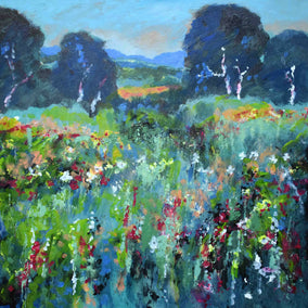 Original art for sale at UGallery.com | Green Pasture by Kip Decker | $2,200 | acrylic painting | 30' h x 30' w