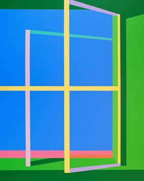 Original art for sale at UGallery.com | Window36 by Wenjie Jin | $1,600 | acrylic painting | 39.83' h x 31.5' w