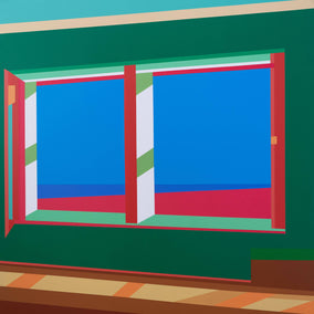 Original art for sale at UGallery.com | Window3 by Wenjie Jin | $2,400 | acrylic painting | 47.24' h x 47.24' w