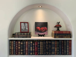 Apples on Pink by Malia Pettit |  Context View of Artwork 