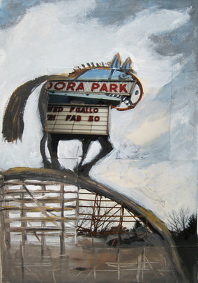 Original art for sale at UGallery.com | Idora Ghost #8 by Libby Ramage | $475 | mixed media artwork | 12' h x 8' w