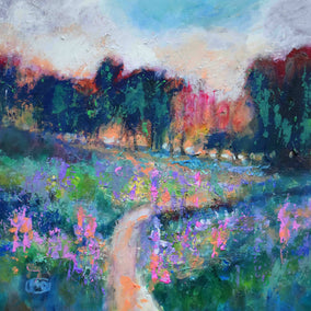Original art for sale at UGallery.com | Road Into Color by Kip Decker | $1,450 | acrylic painting | 24' h x 24' w