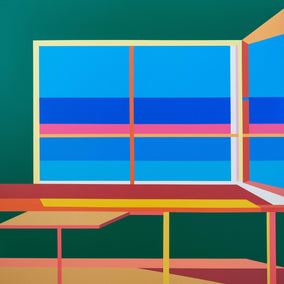 Original art for sale at UGallery.com | Window9 by Wenjie Jin | $2,400 | acrylic painting | 47.24' h x 47.24' w
