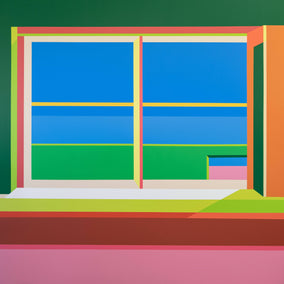 Original art for sale at UGallery.com | Window10 by Wenjie Jin | $4,700 | acrylic painting | 60' h x 60' w