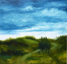 Original art for sale at UGallery.com | Overcast Day by Mitchell Freifeld | $250 | oil painting | 24' h x 24' w