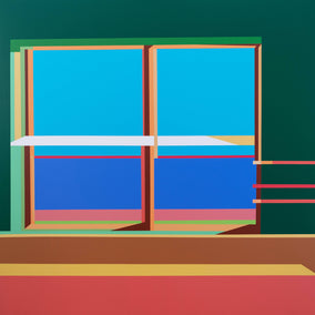 Original art for sale at UGallery.com | Window8 by Wenjie Jin | $2,400 | acrylic painting | 47.24' h x 47.24' w