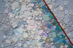 Original art for sale at UGallery.com | Red String 3 by Tomo Mori | $1,275 | mixed media artwork | 16' h x 12' w | thumbnail 4