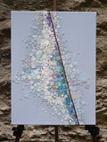 Original art for sale at UGallery.com | Red String 3 by Tomo Mori | $1,275 | mixed media artwork | 16' h x 12' w | thumbnail 3