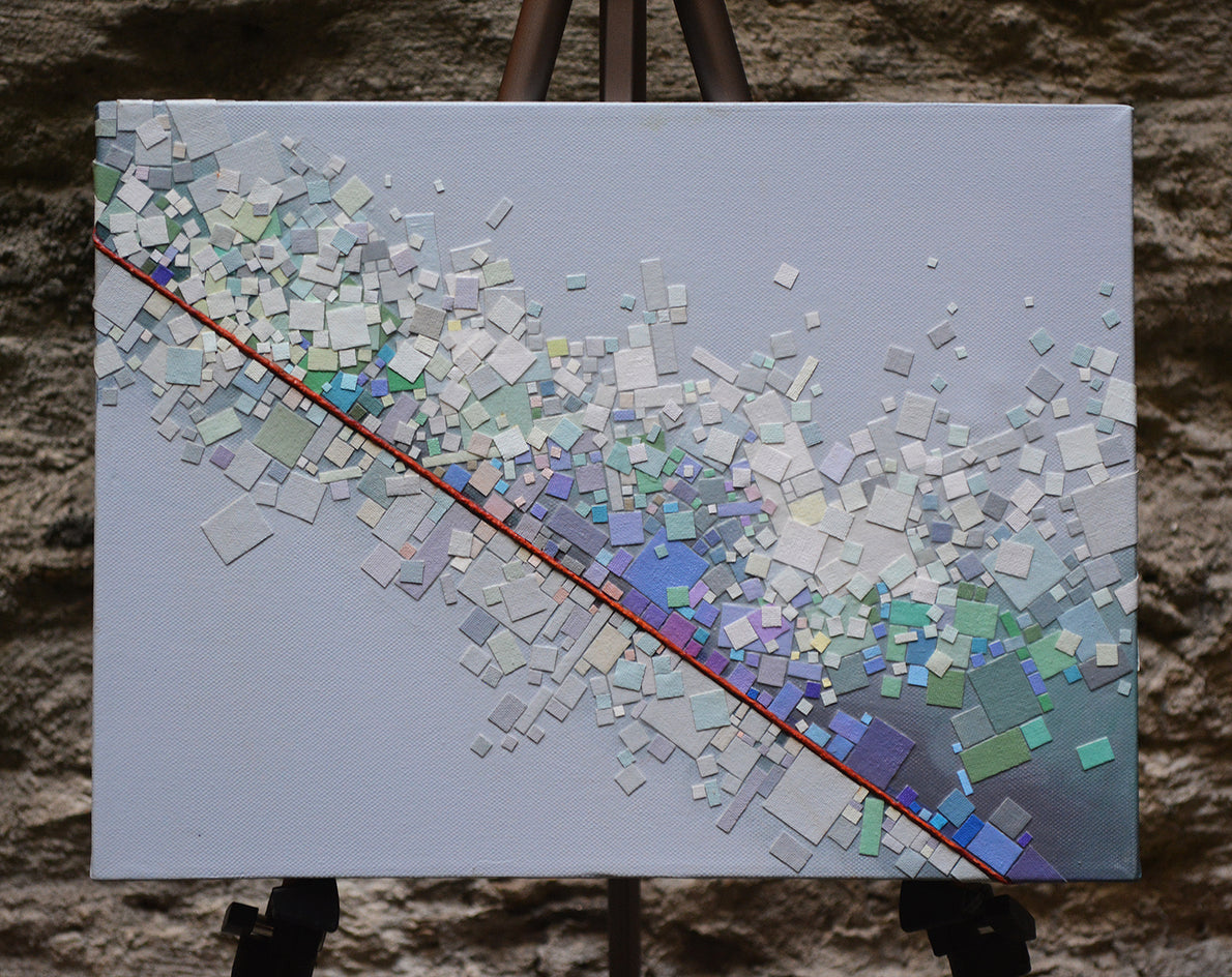 Red String 2 by Tomo Mori |  Context View of Artwork