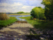 Original art for sale at UGallery.com | Lake Mullet by Kent Sullivan | $1,650 | oil painting | 18' h x 24' w | thumbnail 1