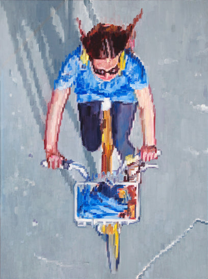 Bicycling on a SummerÕs Day by Warren Keating | Artwork Main Image