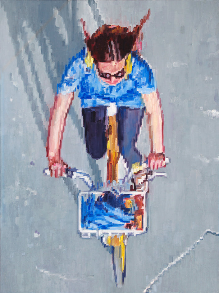 Bicycling on a SummerÕs Day by Warren Keating |  Artwork Main Image
