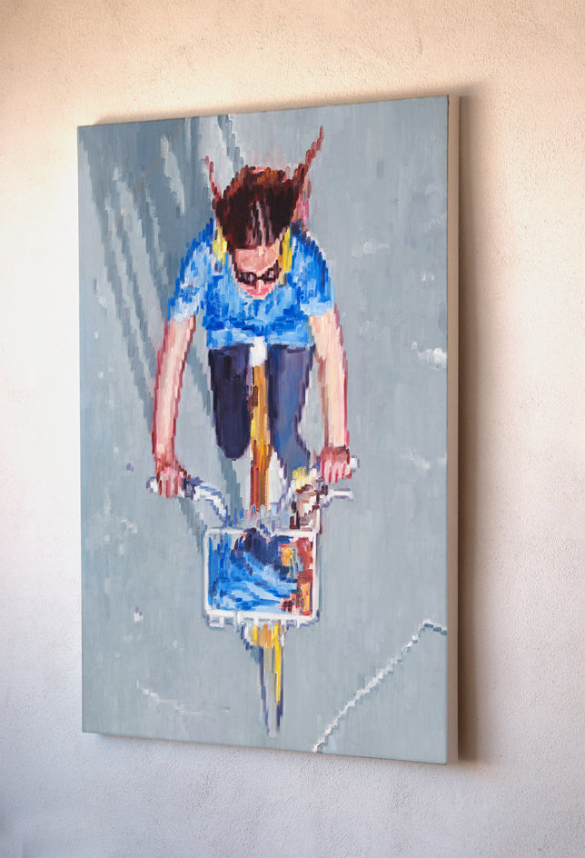 Bicycling on a SummerÕs Day by Warren Keating |  Context View of Artwork