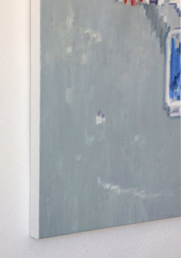 Bicycling on a SummerÕs Day by Warren Keating |  Side View of Artwork