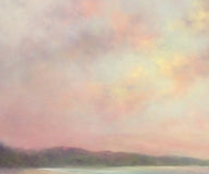 Original art for sale at UGallery.com | Crimson's Edge III: Waves at Daybreak by Gail Greene | $850 | oil painting | 20' h x 20' w | thumbnail 4