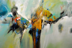 Original art for sale at UGallery.com | All That Jazz by DL Watson | $5,725 | acrylic painting | 48' h x 48' w | thumbnail 4