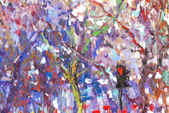 Original art for sale at UGallery.com | Winter (New York, Flatiron Building) by Suren Nersisyan | $1,675 | oil painting | 24' h x 30' w | thumbnail 4