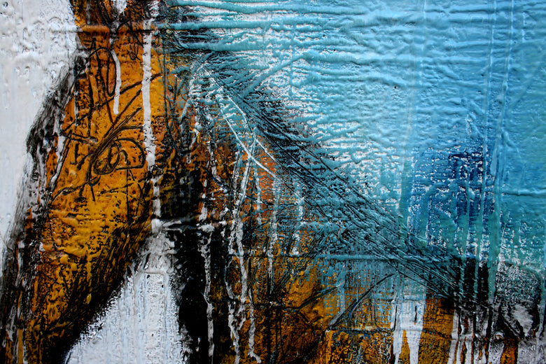 A Horse With Drips 3 by Scott Dykema |  Side View of Artwork