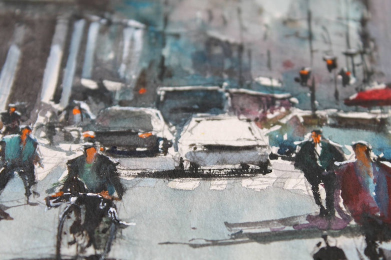 Morning in Trafalgar by Maximilian Damico |   Closeup View of Artwork