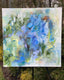 Original art for sale at UGallery.com | Blue Hydrangea Echos by Alix Palo | $900 | acrylic painting | 36' h x 36' w | thumbnail 3