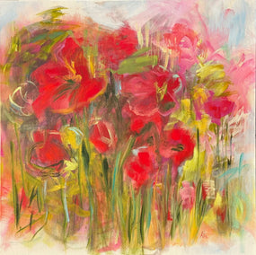 acrylic painting by Alix Palo titled Colorado Poppies