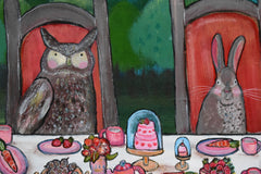 Original art for sale at UGallery.com | Moonlight Tea Party by Andrea Doss | $875 | acrylic painting | 20' h x 30' w | thumbnail 4
