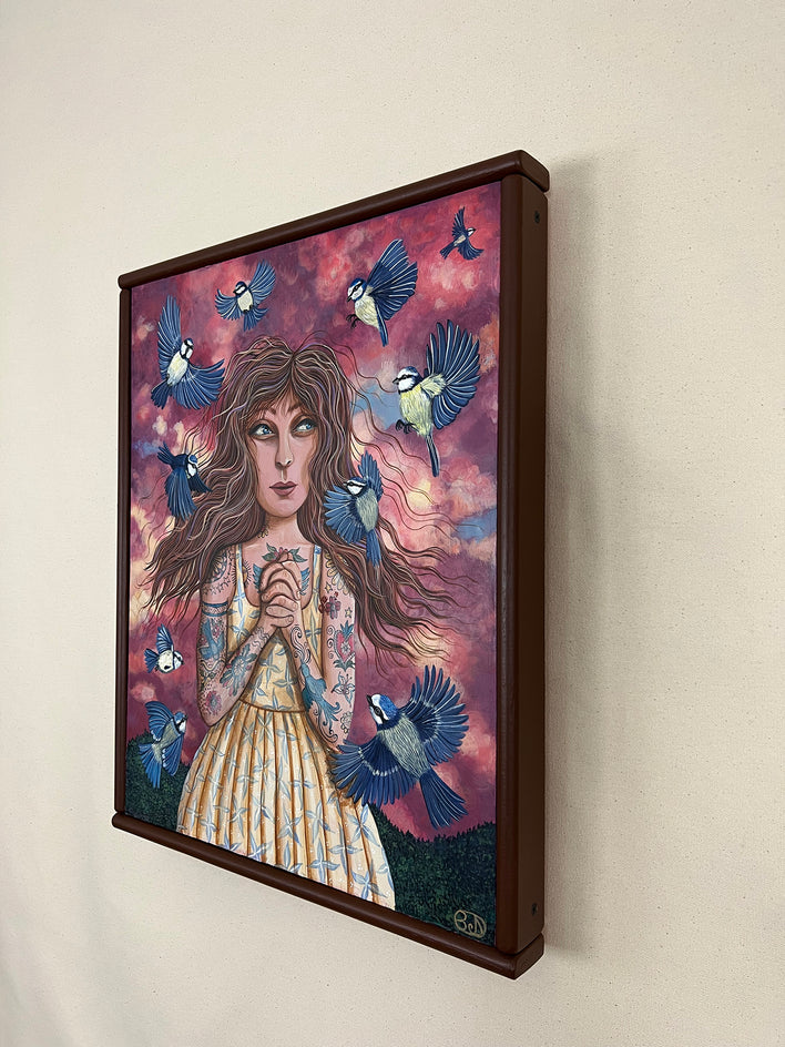 A Flutter of Wings by Johansen Newman |  Side View of Artwork