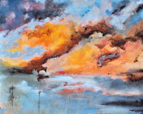 Original art for sale at UGallery.com | Himmel Fest by Benjamin Thomas | $2,375 | acrylic painting | 32' h x 40' w