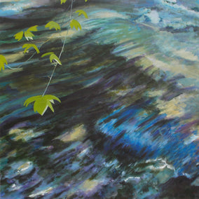 Original art for sale at UGallery.com | Like Shadows on Fast Moving Water by Benjamin Thomas | $2,175 | acrylic painting | 40' h x 40' w