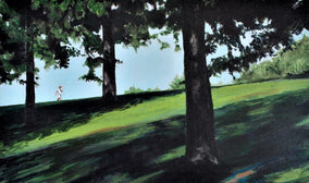 Original art for sale at UGallery.com | Mad Dogs and Englishmen by Benjamin Thomas | $850 | acrylic painting | 12' h x 20' w