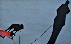 Original art for sale at UGallery.com | Me and My Shadow by Benjamin Thomas | $3,000 | acrylic painting | 34' h x 55' w