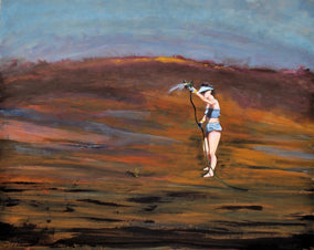 Original art for sale at UGallery.com | Past Present Future by Benjamin Thomas | $2,100 | acrylic painting | 34' h x 42' w