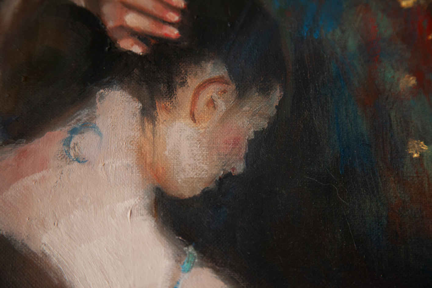 Blue Dancers by John Kelly |  Closeup View of Artwork