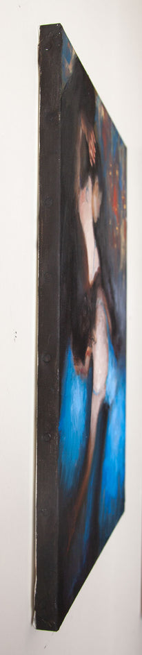Blue Dancers by John Kelly |  Side View of Artwork