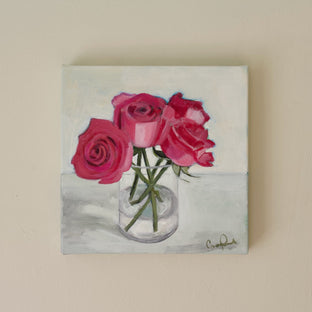 Four Roses by Carey Parks |  Side View of Artwork 