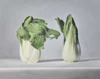 Original art for sale at UGallery.com | The Conversation by Christopher Garvey | $1,700 | oil painting | 16' h x 20' w | thumbnail 1