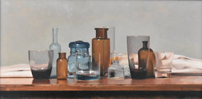 Original art for sale at UGallery.com | Vitrum Umbrae 02 by Christopher Garvey | $1,540 | oil painting | 12' h x 24' w