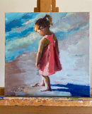 Original art for sale at UGallery.com | Shades of Summer by Claudia Verciani | $900 | oil painting | 12' h x 12' w | thumbnail 3
