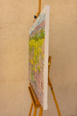 Desert Poppies by Crystal DiPietro |  Side View of Artwork 
