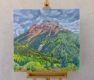 Red Mountain #1 by Crystal DiPietro |  Context View of Artwork 