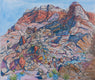 Original art for sale at UGallery.com | Untamed Ridge by Crystal DiPietro | $4,375 | mixed media artwork | 34' h x 40' w | thumbnail 1