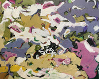 Original art for sale at UGallery.com | Crazy Daisy by Sheila Grabarsky | $1,675 | acrylic painting | 24' h x 30' w | thumbnail 1